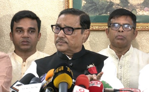 বিএনপি দিনের আলোতে রাতের অন্ধকার দেখে : ওবায়দুল কাদের 