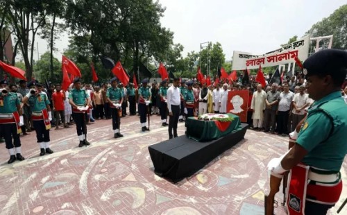 হায়দার আকবর খান রনোকে গার্ড অব অনার, শ্রদ্ধা নিবেদন 