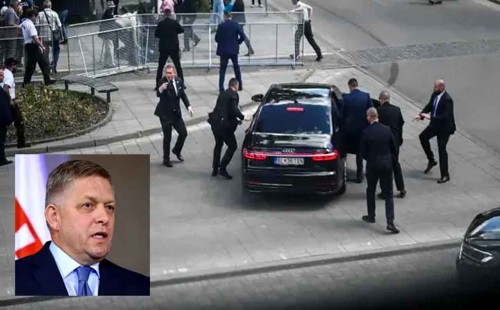 স্লোভাকিয়ার প্রধানমন্ত্রী গুলিবিদ্ধ, আশঙ্কাজনক অবস্থায় হাসপাতালে 