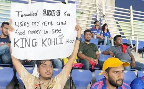 খাবার আর ঘর ভাড়ার টাকায় কোহলির ম্যাচ দেখলেন ভক্ত 