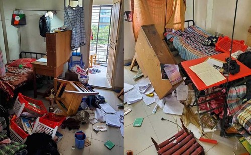 সিনিয়র-জুনিয়র কোন্দলে, বুটেক্সের নজরুল হলে শিক্ষার্থীদের মারধর 