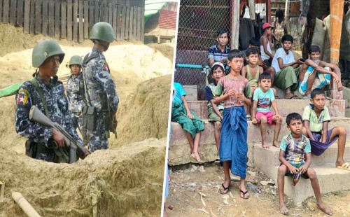 জান্তা বাহিনীর পক্ষে লড়াইয়ে রোহিঙ্গাদের বাধ্য করার অভিযোগ 