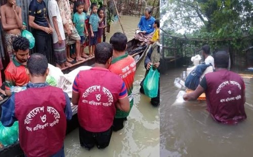সিলেটে বন্যা, আনসার বাহিনীর ছুটি বাতিল 