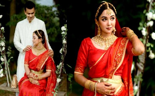 ৯ টাকা দেনমোহরে বিয়ে করলেন অভিনেত্রী চমক 