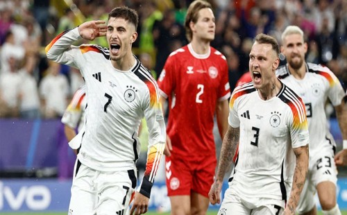 ডেনিশদের বিদায় করে কোয়ার্টারে জার্মানি 