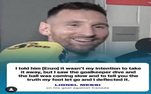 মেসি গোল করে এনজোকে কী বলেছিলেন 