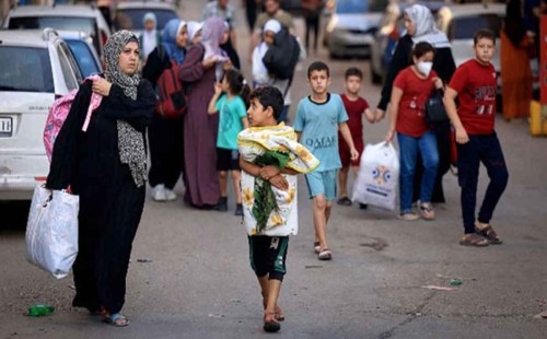 চার দিনে খান ইউনিস ছেড়েছেন পৌনে দুই লাখ ফিলিস্তিনি 