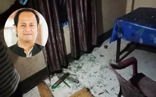 শিক্ষামন্ত্রীর বাসায় হামলা, গাড়ি ভাঙচুর 