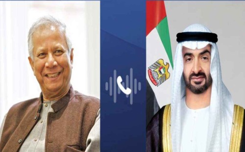 ড. ইউনূসকে ইউএই প্রেসিডেন্টের শুভেচ্ছা 