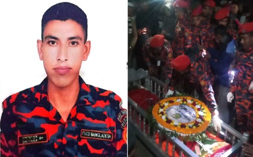 ফায়ার ফাইটার নয়নের দাফন সম্পন্ন 