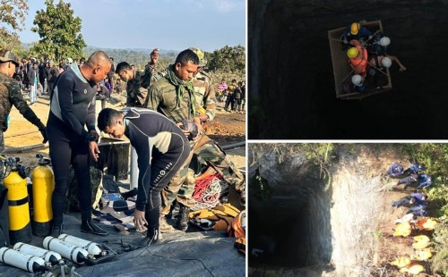 প্লাবিত খনিতে শ্রমিকদের কাছে পৌঁছানোর চেষ্টা চলছে 