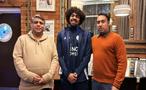 বাফুফে সভাপতির সঙ্গে হামজা চৌধুরীর সাক্ষাৎ 