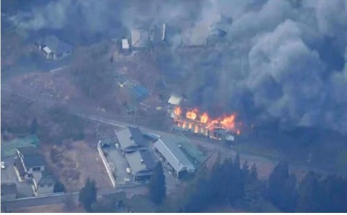 জাপানে দাবানল, হাজারো মানুষকে সরানো হচ্ছে 