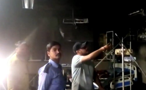 মধ্যপ্রদেশে হাসপাতালে আগুন 