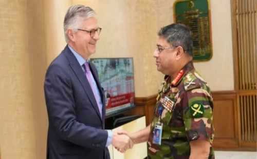 জাতিসংঘের শীর্ষ কর্মকর্তার সঙ্গে সেনাপ্রধানের সৌজন্য সাক্ষাৎ 