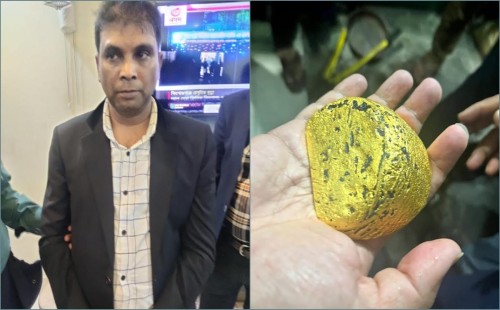 দুবাই থেকে আসা যাত্রীর কাপড় থেকে স্বর্ণের পেস্ট উদ্ধার 