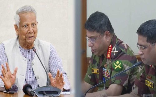 অর্ধেক টাকায় কাজ সম্পন্ন করায় সেনাবাহিনীকে ধন্যবাদ প্রধান উপদেষ্টার 