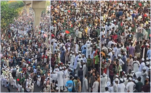 শাহবাগে আবারও জনতার ঢল, যেন ‘জুলাই’র পুনরাবৃত্তি 