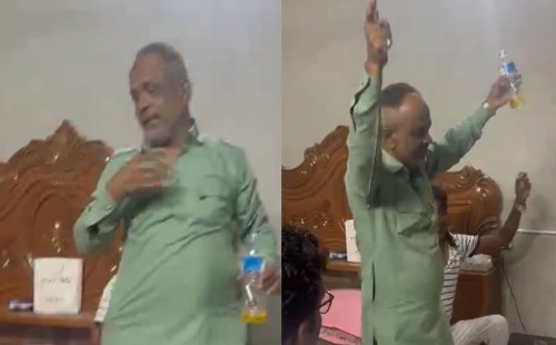 জামিনে মুক্তির পর মদ্যপানে নাচলেন আ.লীগ নেতা 