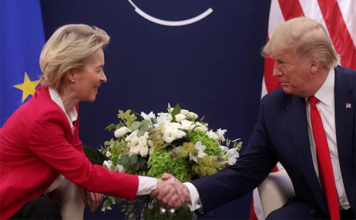 সমঝোতার চেষ্টায় ট্রাম্প ও উরসুলা 