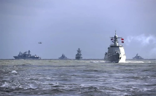 চীন-রাশিয়ার যৌথ নৌমহড়া শুরু 