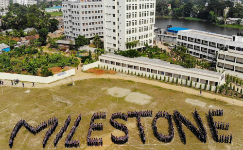 ১৫ দিন পর মাইলস্টোনে পাঠদান শুরু হয়েছে 