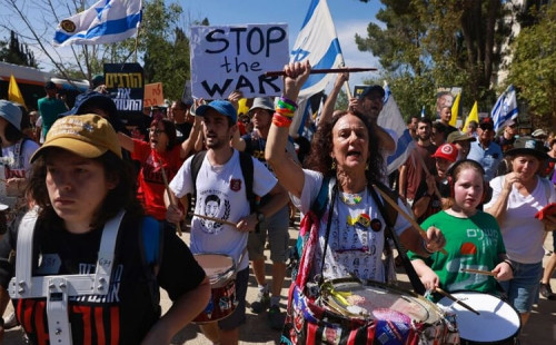 ইসরায়েল জুড়ে বিক্ষোভ 