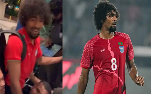 হংকংয়ে হামজাকে কাঁধে তুলে নাচলেন প্রবাসীরা 