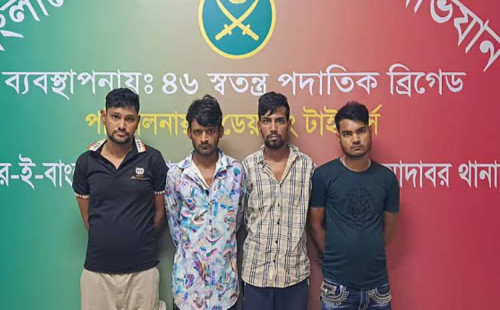 জেনেভা ক্যাম্পে সেনাবাহিনী–র‍্যাবের যৌথ অভিযান: অস্ত্র ও মাদকসহ গ্রেপ্তার ৪ 