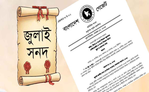 জুলাই জাতীয় সনদ বাস্তবায়ন আদেশ জারি 