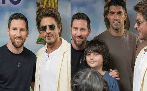 মেসি ভক্ত ছেলের আবদার পূরণ করলেন শাহরুখ 