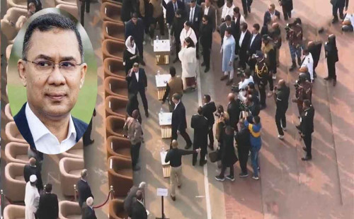 বেগম খালেদা জিয়ার শোকসভায় তারেক রহমান 