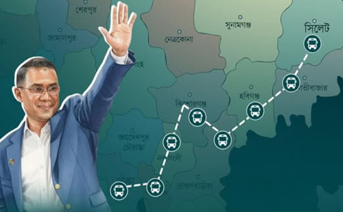 সিলেট থেকে নির্বাচনী সফর শুরু তারেক রহমানের 