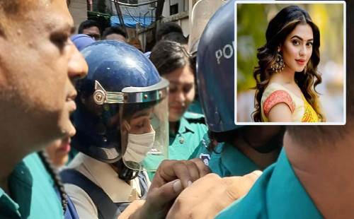 ‘জেলের মধ্যে হাজতিরা লতি দিয়ে ভাত খাইয়ে দিয়েছে’: নুসরাত ফারিয়া 